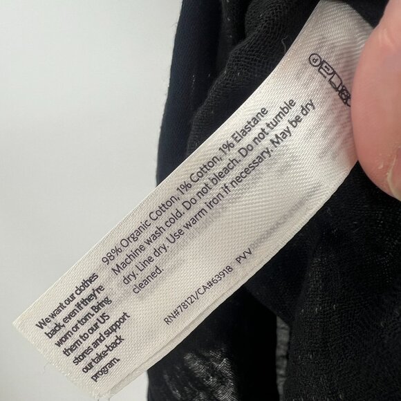 Eileen Fisher Striped Organic Linen Tunic Top Women's XXS/XS Oversized - Picture 7 of 7